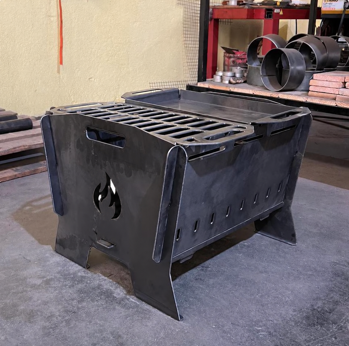 Built-in & Portable Grill – DXF Design for CNC Cutting + Blueprints