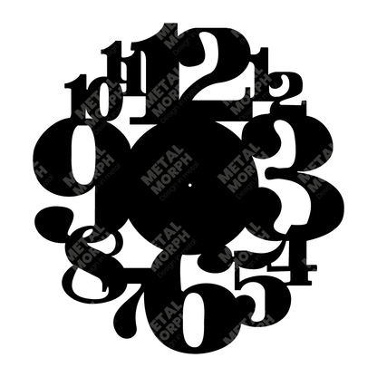Large Decorative Wall Clock | DXF File for CNC Cutting