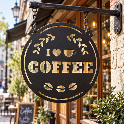 2 Decorative “Coffee” & “Beer” Signs | DXF Files for CNC Cutting