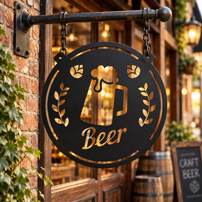 2 Decorative “Coffee” & “Beer” Signs | DXF Files for CNC Cutting
