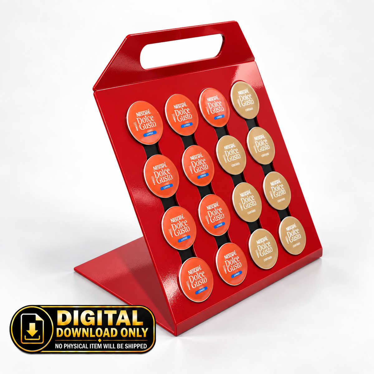 Nescafé Dolce Gusto 16-Capsule Holder | DXF File for CNC Cutting