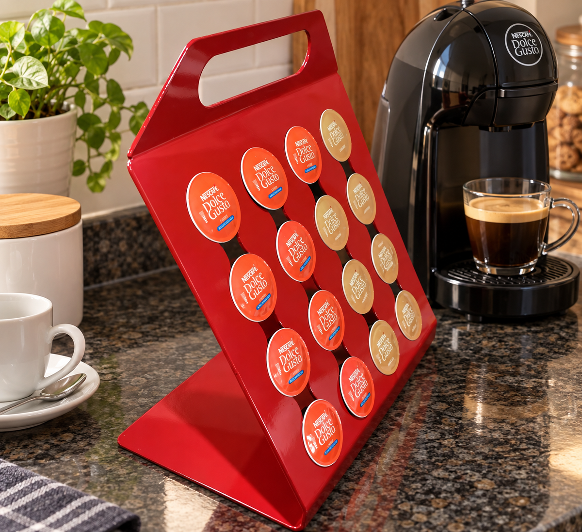 Nescafé Dolce Gusto 16-Capsule Holder | DXF File for CNC Cutting